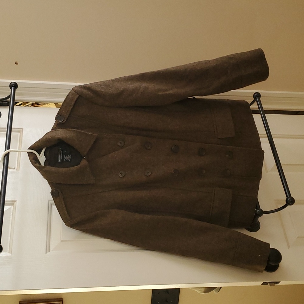 J. Peterman 100% British made Wool Tweed Jacket size 14